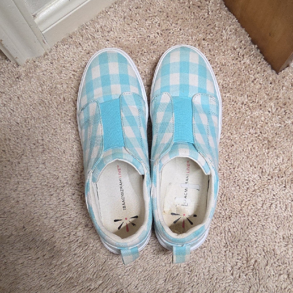 Isaac Mizrahi  Checkered Sneakers